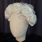 Crepe Rose Flower Dreamy Fairy Headband Bridal Tiara Wedding Three-dimensional Hair Accessories