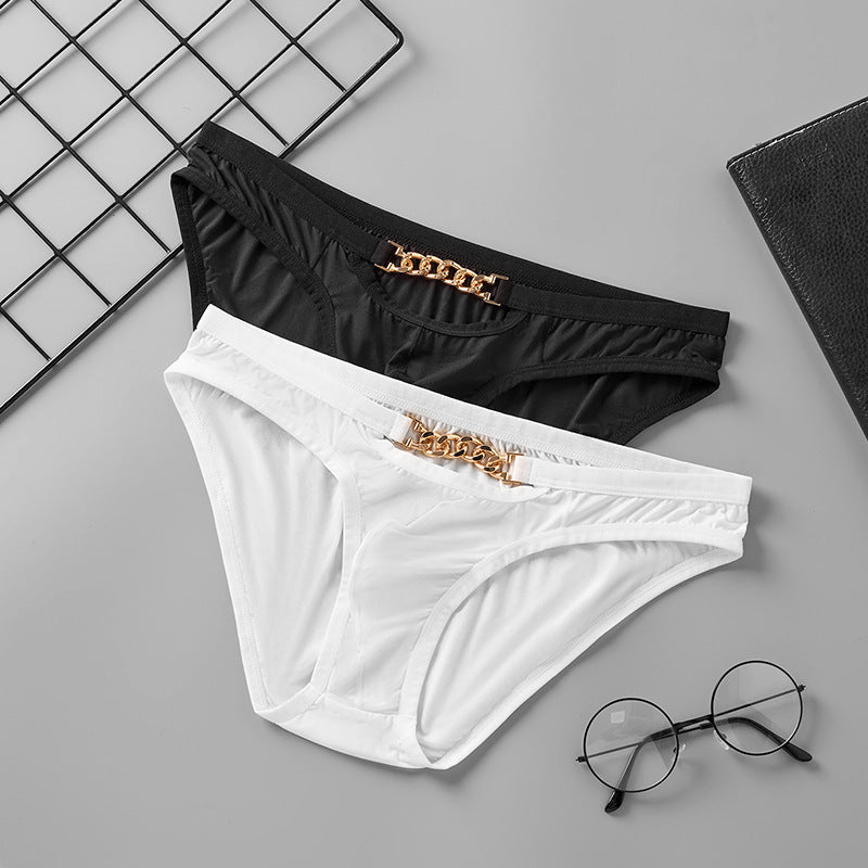 Men's Metal Chain Thin Personality Nylon Sweat-absorbent