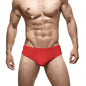 Solid Color Nylon Men's Swim Briefs Low Waist Sexy