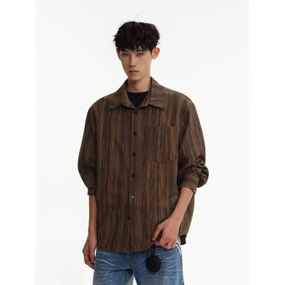 Retro Workwear Men's Long Sleeve High Sense Loose Casual Jacket