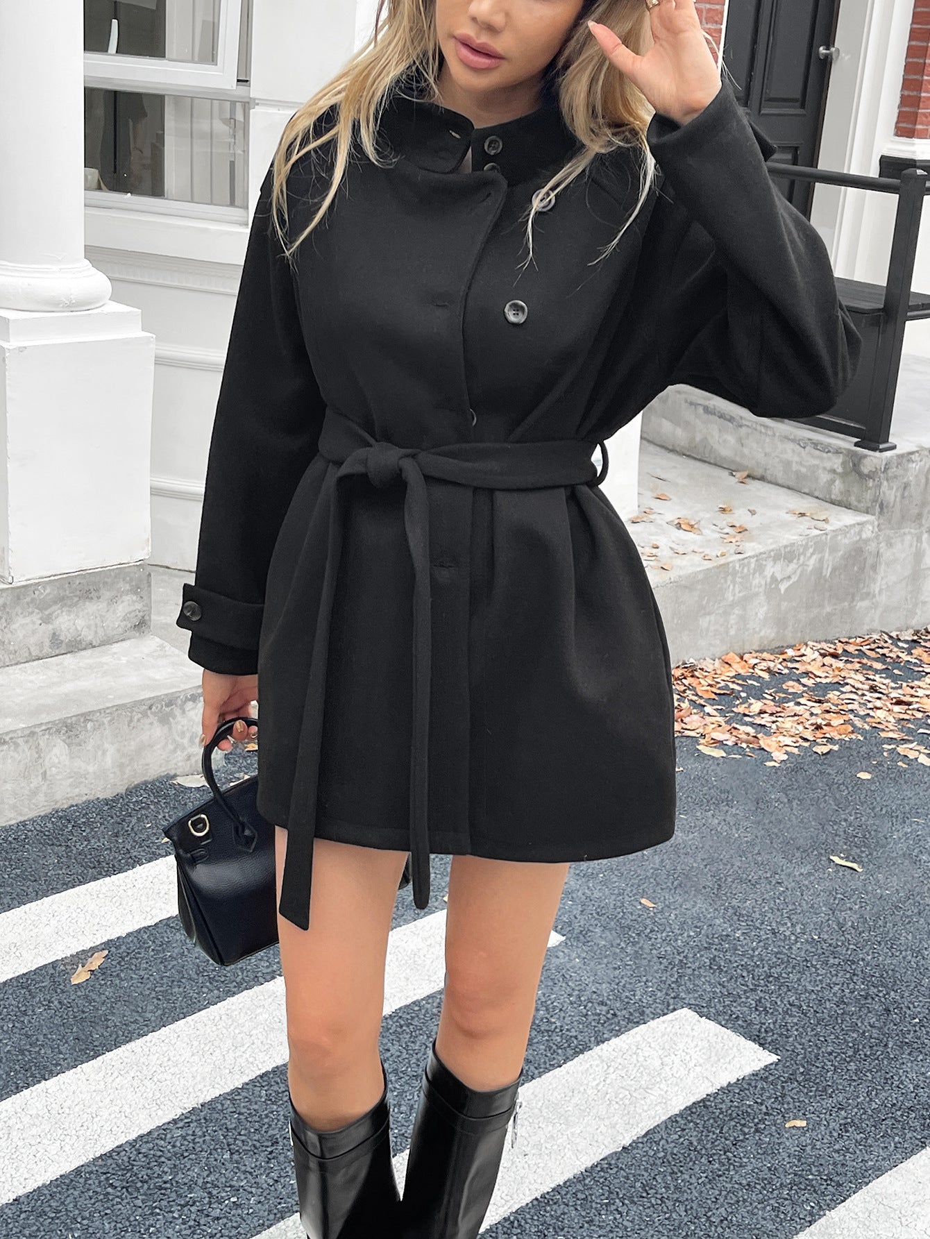 Women's Long Sleeve Sweater Overcoat Coat