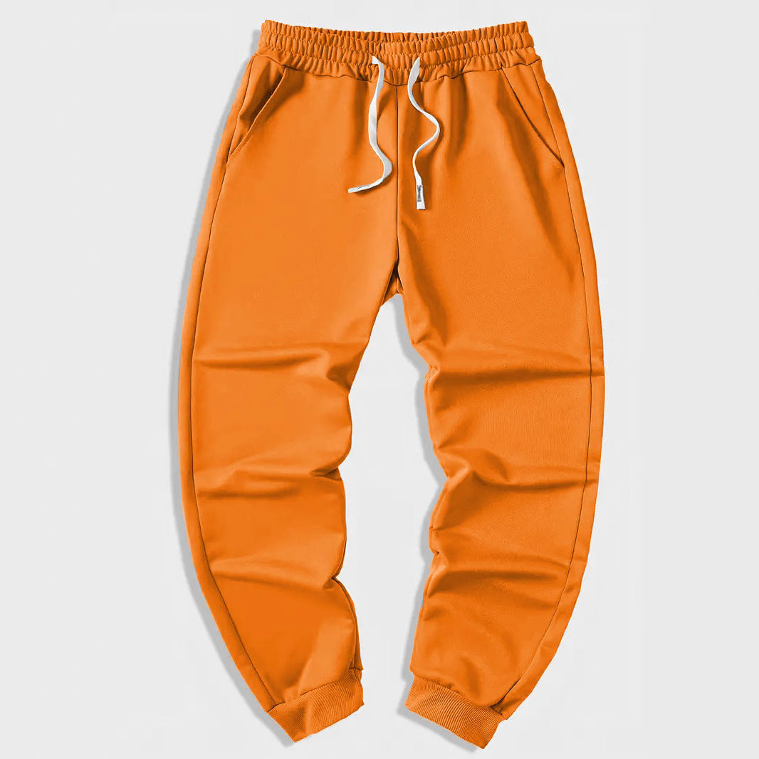 Women's Pure Color Tied Sports Trousers