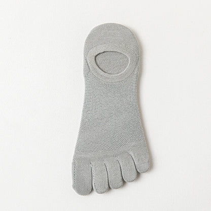 Men's Thin Mesh Breathable Five Finger Invisible Socks