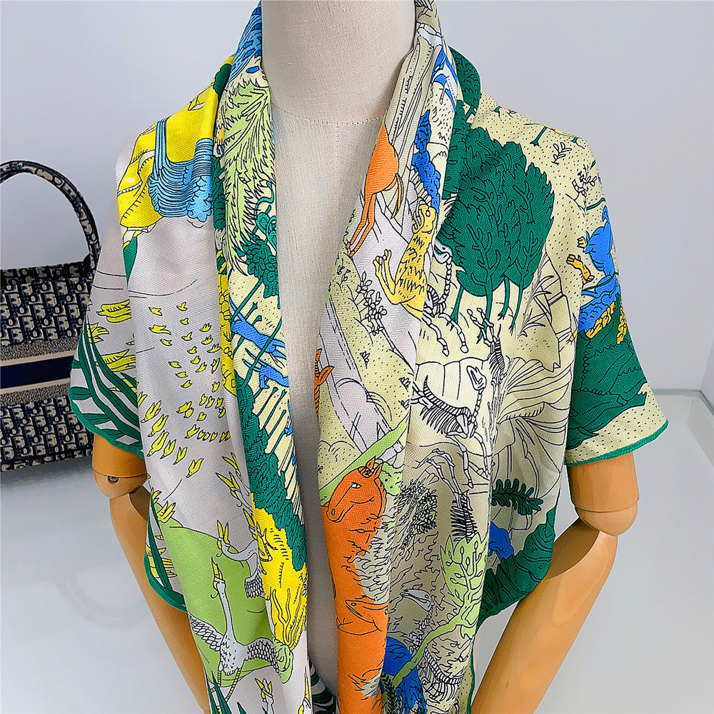 New 130cm Fashion All-match Warm Large Kerchief Shawl Scarf