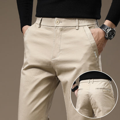 Combed Cotton Light Business Casual Pants Men
