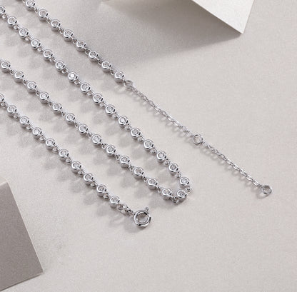 Heart-to-heart - A Fashionable And Luxurious Diamond Jewelry Pendant Set With Moissanite S925 Sterling Silver And Platinum Plating