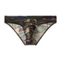 Men's Camouflage Mesh Color Matching Briefs
