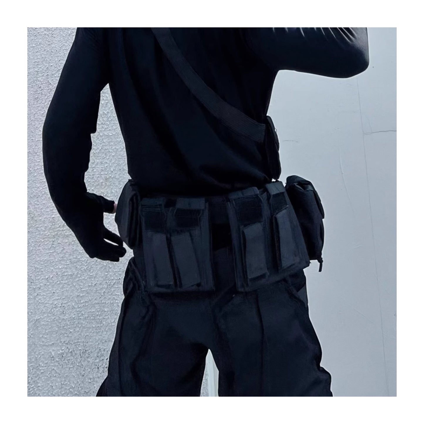 High Street Function Detachable Multifunctional Tactical Belt Waist Bag Suit
