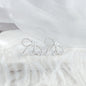 Pearl Bow Stud Earrings Women's High Sense