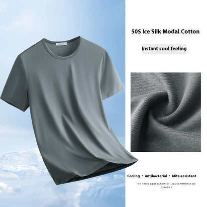 Ice Silk New Upgrade Modal Short-sleeved T-shirt Men