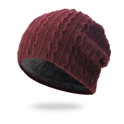 Men's Hat Winter Youth Warm Thickened Knitting Woolen Cap