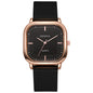 Women's Silicone Strap Fashionable Rose Gold Watch