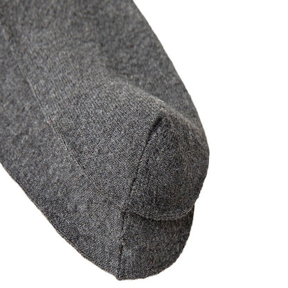 Wool Lined Socks With Flat Dotted Lines