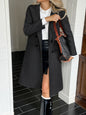 Casual Long Sleeve Coat Trench Coat Women's
