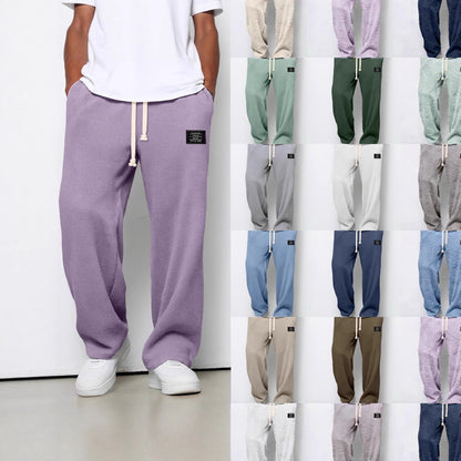 Men's Spring And Autumn Fashion Brand Loose Drooping Straight Exercise Casual Pants