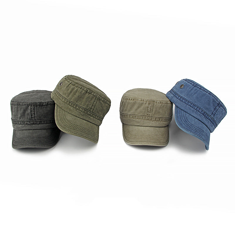 All-match Flat Top Military Cap Men And Women