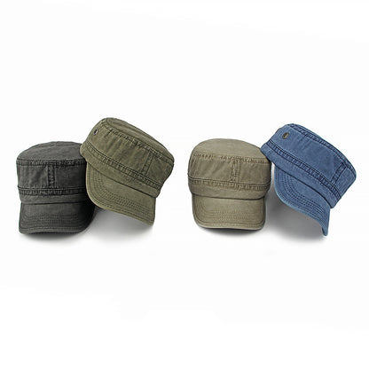 All-match Flat Top Military Cap Men And Women