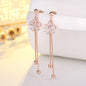 Long Fringe Earrings Women's Face Slimming