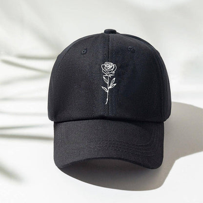 Men's And Women's Casual Simple Rose Washed Baseball Cap