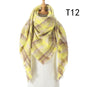 Women's Cashmere Plaid All-match Thick Warm Scarf