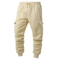 Warm Thick Trousers Sweatpants Men's Thicken Ankle-tied
