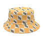 Letter Plaid Bucket Hat Women's Fashion Double-sided Wear Bucket Hat