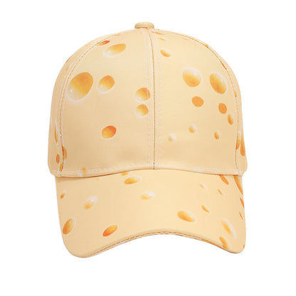 Personalized Fashion Cheese Pattern Full Printed Peaked Cap