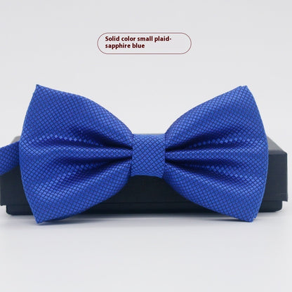 Men's Solid Color Formal Wear Wedding Business Casual Groom Groomsman Bow Tie
