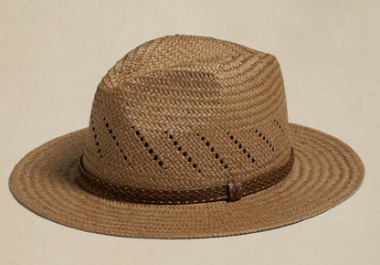 Striped Bow Flat-brimmed Jazz Straw Top Hat