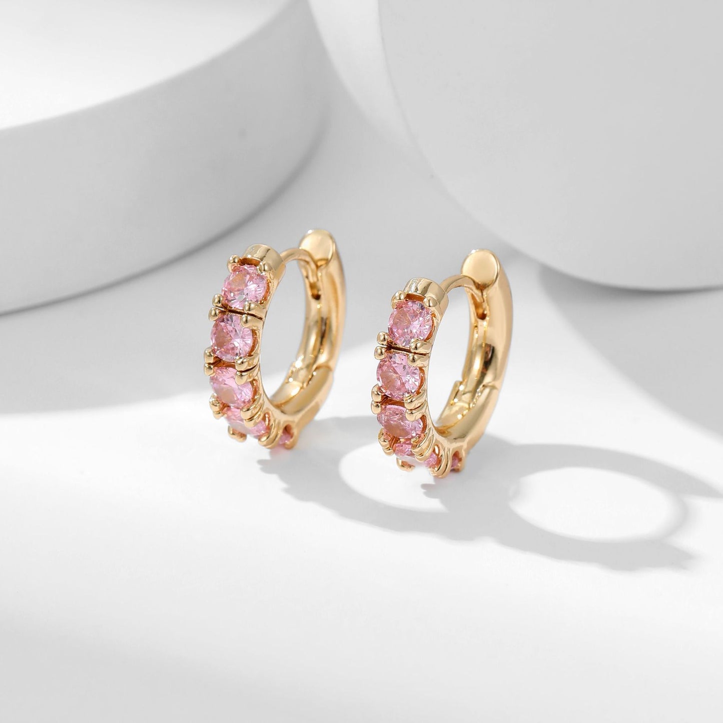 Copper Micro Inlaid Zircon Thickened Color Retention Ear Clip