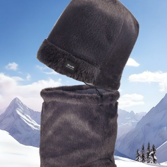 Autumn And Winter Warm Hat Scarf Two-piece Set