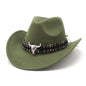 Western Cowboy Hat Woolen Jazz Male Ladies' National Style