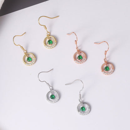 Fashion Simple Beccarite Round Earrings