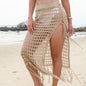 Beach Cover-up Mesh Half-length Hollow Beach Skirt