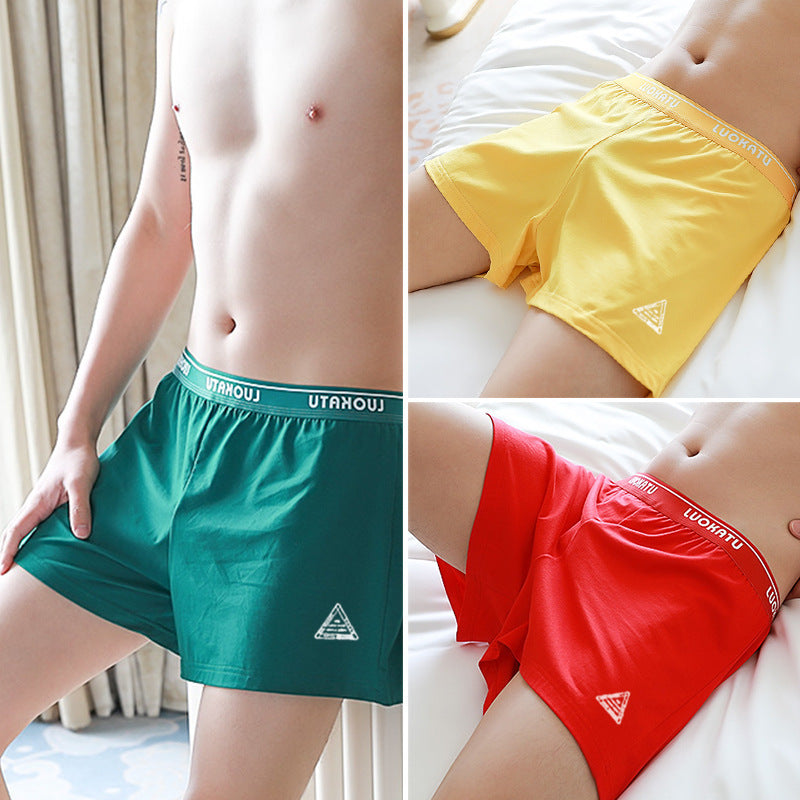 Cotton Home Wear Pajama Pants Plus Size Loose Breathable Men's Boxers