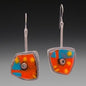 Retro Geometric Enamel Personalized Earrings