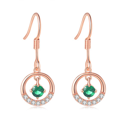 Fashion Simple Beccarite Round Earrings