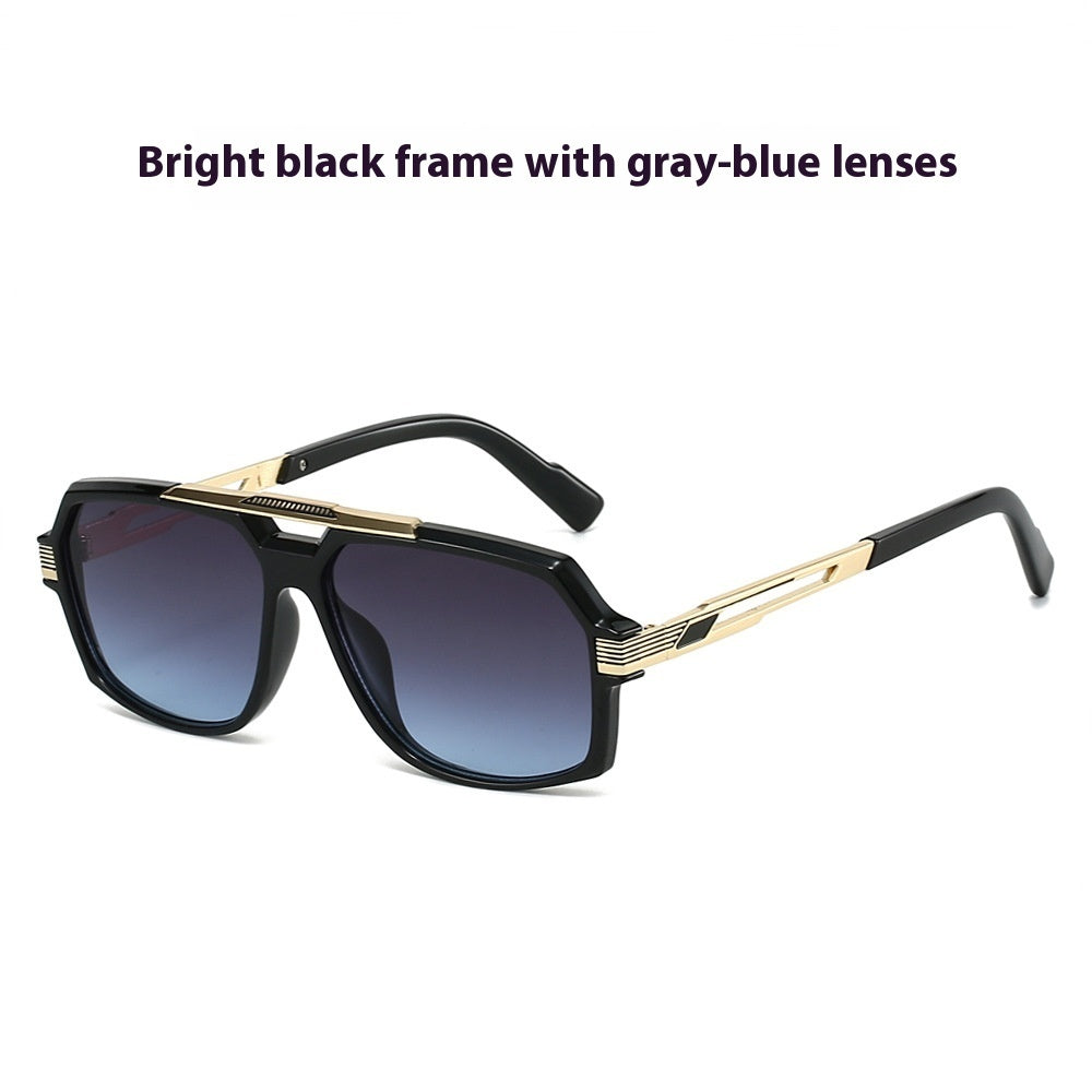 Men's Metal Mirror Leg Paint Fashion All-match Sun-resistant Sunglasses