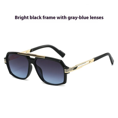 Men's Metal Mirror Leg Paint Fashion All-match Sun-resistant Sunglasses