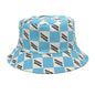 Letter Plaid Bucket Hat Women's Fashion Double-sided Wear Bucket Hat