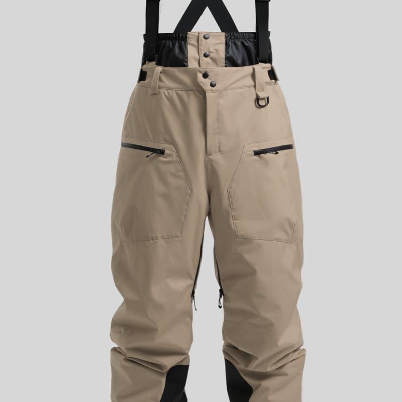 New Strap Thickened Waterproof Ski Pants Men