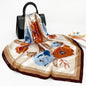 Spring And Autumn New 90cm Silk Scarf Silk Square