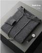 Men's Solid Color Casual Hooded Knitted Sweatshirt Long Pants Set