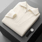 Men's Half Zipper Ingot Needle Thickened Casual Business Long Sleeve Warm Sweater