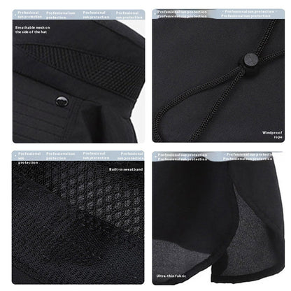 Hat Men's Sun-shade Fisherman Hat Big Brim Sun-proof Fishing Hat