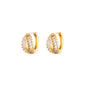 Exquisite Geometric Inlaid Zircon Earrings