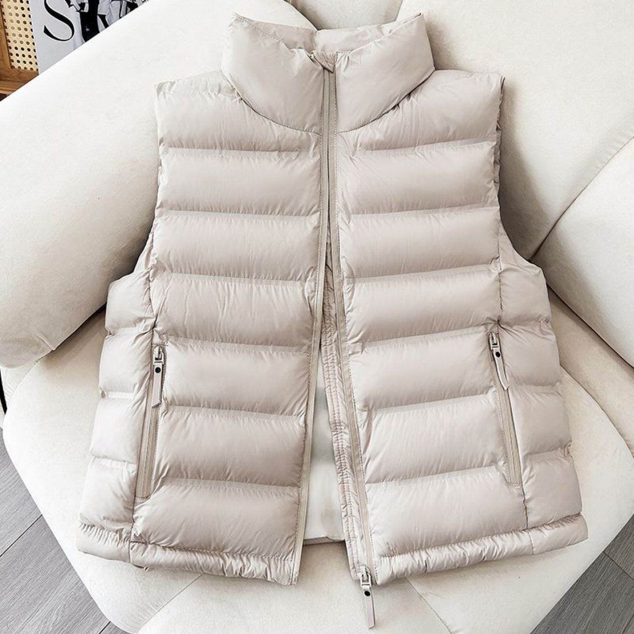 Down Cotton Lightweight Short Vest Autumn And Winter