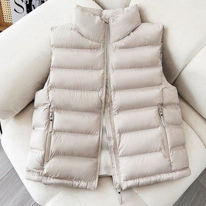 Down Cotton Lightweight Short Vest Autumn And Winter