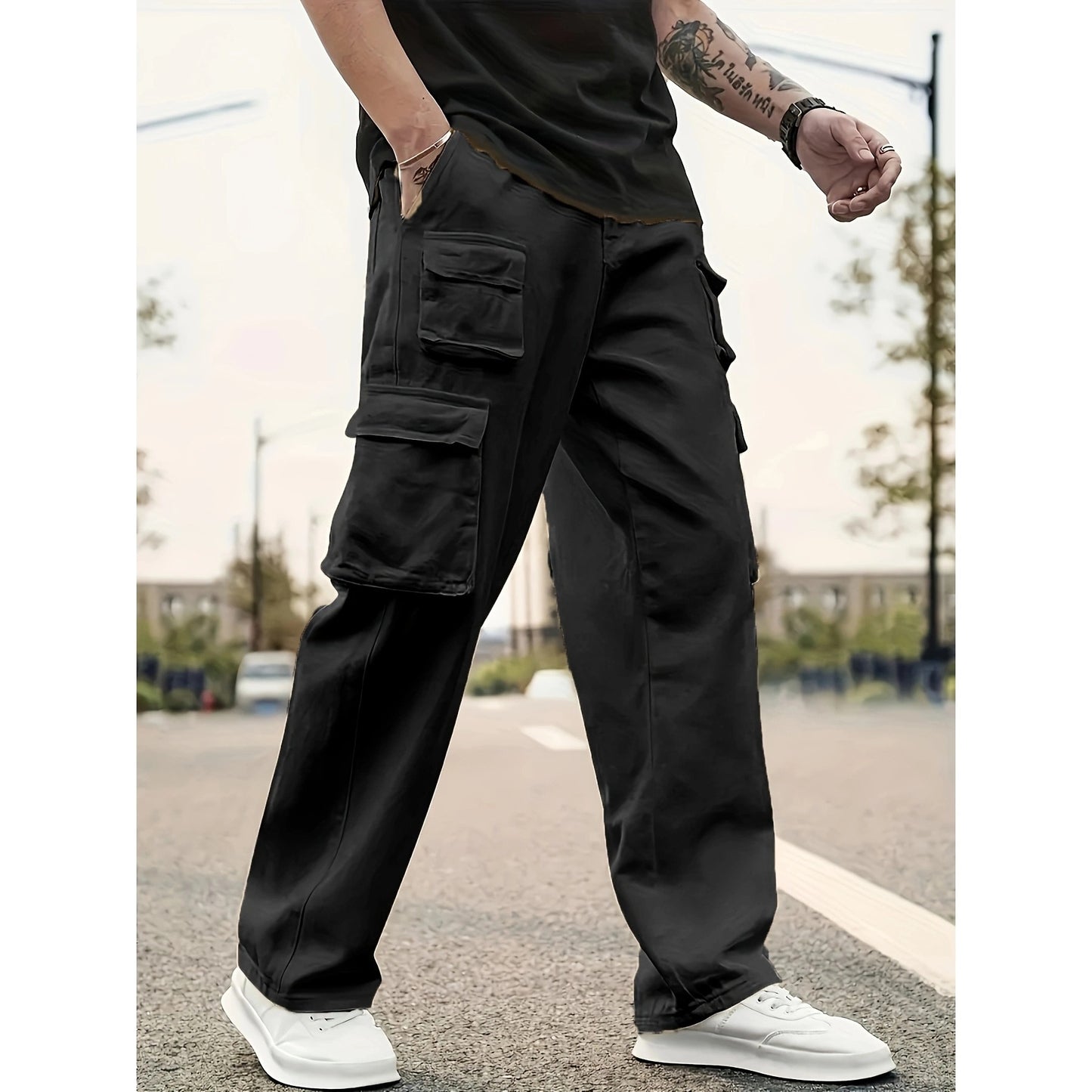 Overalls Casual Sports Pants Loose Men And Women Long