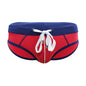 European And American Color Matching Men's Swim Briefs Trendy Simple